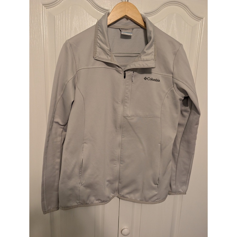 Columbia Women's Lightweight Full Zip Jacket, Gray, Size XL